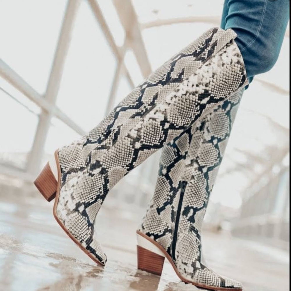 Gianni Bini Danizita Snake Tall Boots